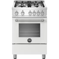 Bertazzoni - Master Series 2.4 Cu. Ft. Freestanding Gas Convection Range - White Matt - Front_Zoom