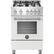 Front. Bertazzoni - Master Series 2.4 Cu. Ft. Freestanding Gas Convection Range - White.