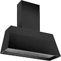 Bertazzoni Master - 48 inches - Externally Vented & Recirculating - Wall Range Hood - Black