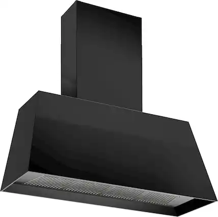 Front. Bertazzoni - Master Series 48" Convertible Range Hood - Black.