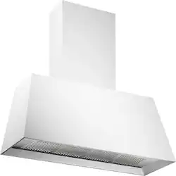 Bertazzoni - 48 inches - Externally Vented & Recirculating - Wall Range Hood - White - Front_Zoom