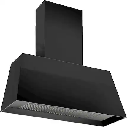 Front. Bertazzoni - Master Series 36" Convertible Range Hood - Black.