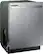 Angle. Samsung - 24" Top Control Built-In Dishwasher with Adjustable Rack, 55dBA - Stainless steel.