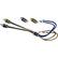 Front. KICKER - K-Series 1.1' Bare wire-to-RCA Speaker Cable - Blue/Gold.