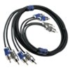 KICKER - Q-Series Interconnects 3.3' Audio RCA Cable - Black