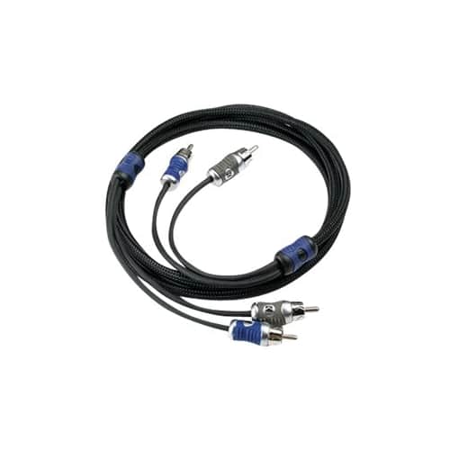 Alt View 11. KICKER - Q-Series Interconnects 3.3' Audio RCA Cable - Black.