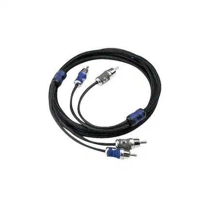 Alt View 11. KICKER - Q-Series Interconnects 3.3' Audio RCA Cable - Black.