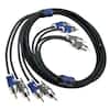 Angle. KICKER - Q-Series Interconnects 10' Audio RCA Cable - Black.