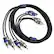 Angle. KICKER - Q-Series Interconnects 10' Audio RCA Cable - Black.