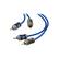 Alt View 11. KICKER - K-Series Interconnects 13' Audio RCA Cable - Blue.