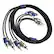 Angle. KICKER - Q-Series Interconnects 19.7' Audio RCA Cable - Black/Blue.