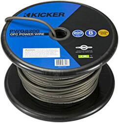 KICKER - 200' Power Cable - Dark Gray - Front_Zoom