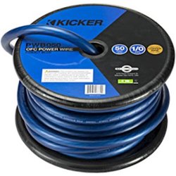 KICKER - 50' Power Cable - Blue - Front_Zoom