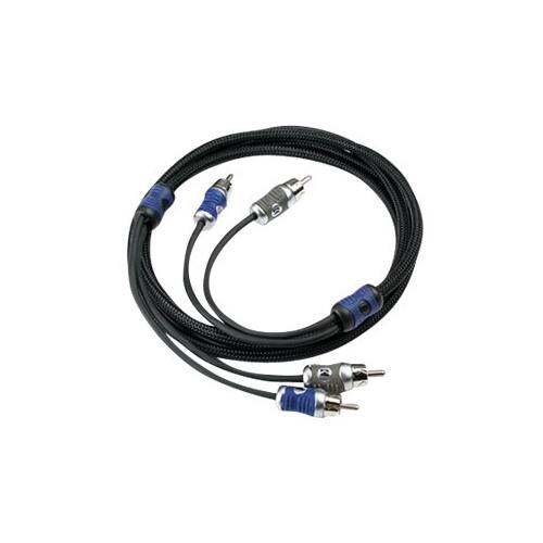 Alt View 11. KICKER - Q-Series Interconnects 6.6' Audio RCA Cable - Black.