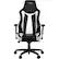 Front. Arozzi - Vernazza Premium PU Leather Ergonomic Gaming Chair - Black - White Accents.