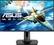 Front. ASUS - 27" IPS LCD FHD FreeSync Gaming Monitor (DisplayPort, DVI, HDMI) - Black.