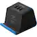 Front. RapidX - MyDesktop 2-Outlet/3-USB Surge Protector with Wireless Charging - Blue.