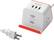 Alt View 11. RapidX - MyDesktop 2-Outlet/3-USB Surge Protector with Wireless Charging - Tangerine.