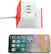 Alt View 13. RapidX - MyDesktop 2-Outlet/3-USB Surge Protector with Wireless Charging - Tangerine.