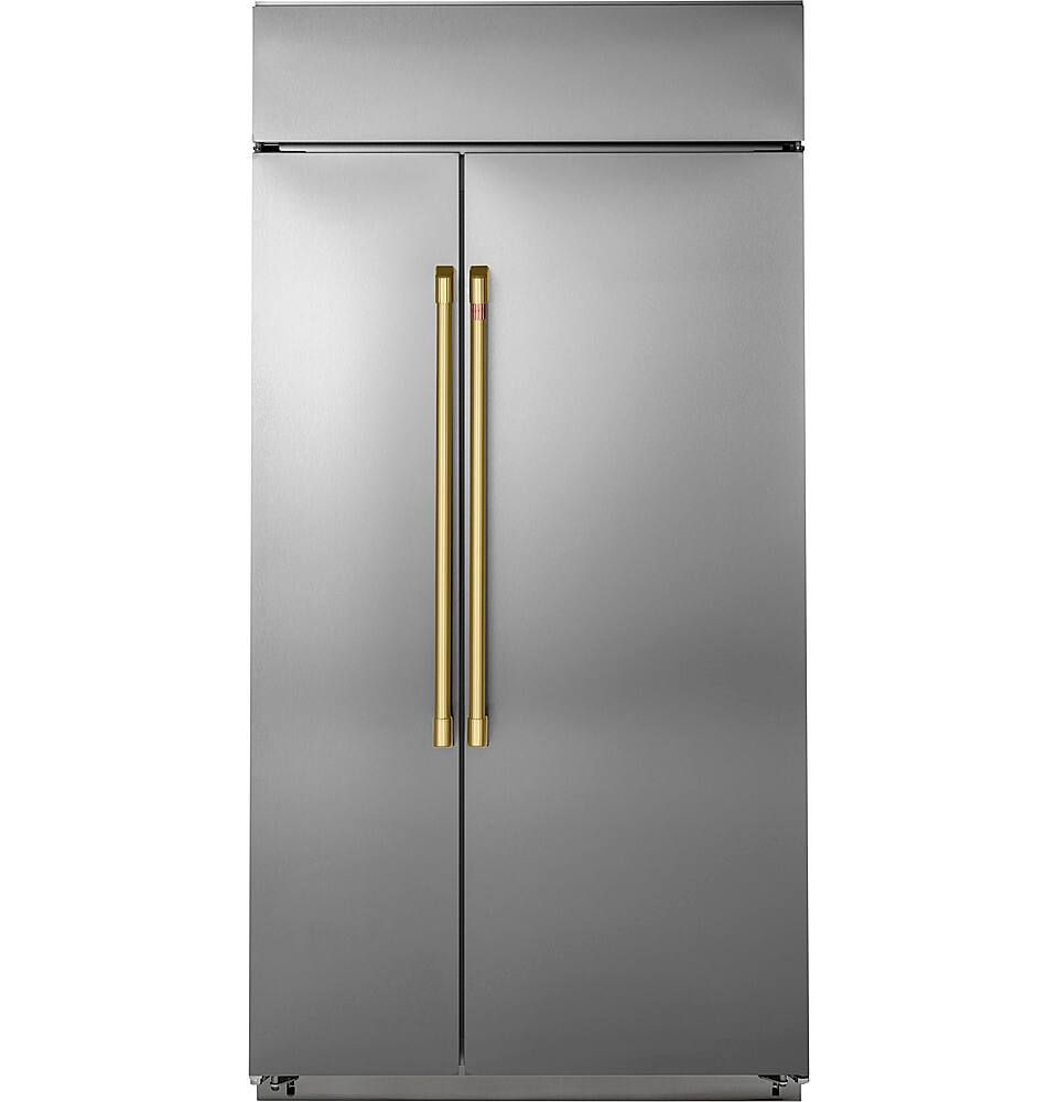 Alt View 37. Café - 29.6 Cu. Ft. Side-by-Side Built-In Refrigerator - Stainless Steel.