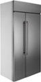 Angle Zoom. Café - 25.2 Cu. Ft. Side-by-Side Built-In Refrigerator - Stainless steel.