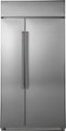 Front Zoom. Café - 25.2 Cu. Ft. Side-by-Side Built-In Refrigerator - Stainless steel.