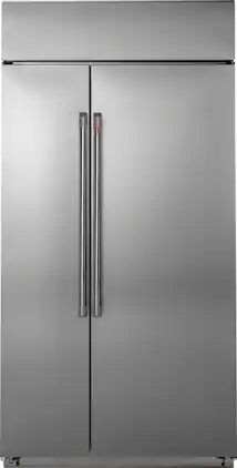 Café - 25.2 Cu. Ft. Side-by-Side Built-In Smart Refrigerator with Upfront Temperature Controls - Stainless Steel