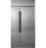 Alt View 36. Café - 25.2 Cu. Ft. Side-by-Side Built-In Refrigerator - Stainless Steel.