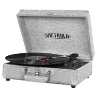 Victrola - Bluetooth Stereo Turntable - Light Gray - Front_Zoom