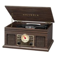 Victrola - Bluetooth Stereo Audio System - Espresso - Front_Zoom