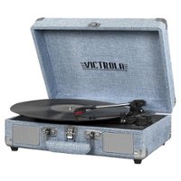 Victrola - Bluetooth Stereo Turntable - Light Denim Blue - Front_Zoom
