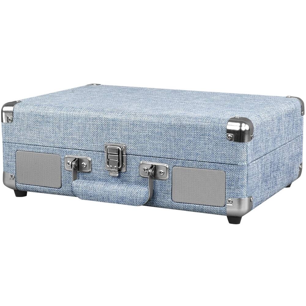 Alt View 11. Victrola - Bluetooth Stereo Turntable - Light Denim Blue.