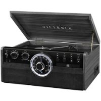 Victrola - Bluetooth Audio System - Gray - Front_Zoom