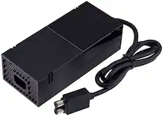 Front. Microsoft - AC Adapter / Power Charger (100-127V) Replacement Compatible For Microsoft XBOX One - Black.