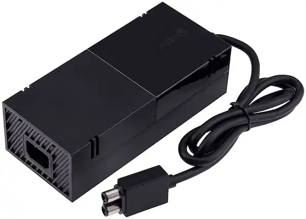 Front. Microsoft - AC Adapter / Power Charger (100-127V) Replacement Compatible For Microsoft Xbox One - Black.