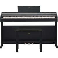 Yamaha - ARIUS Full-Size Keyboard with 88 Keys - Black - Front_Zoom