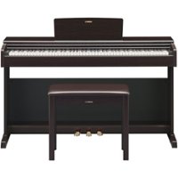 Yamaha - ARIUS Full-Size Keyboard with 88 Keys - Rosewood - Front_Zoom