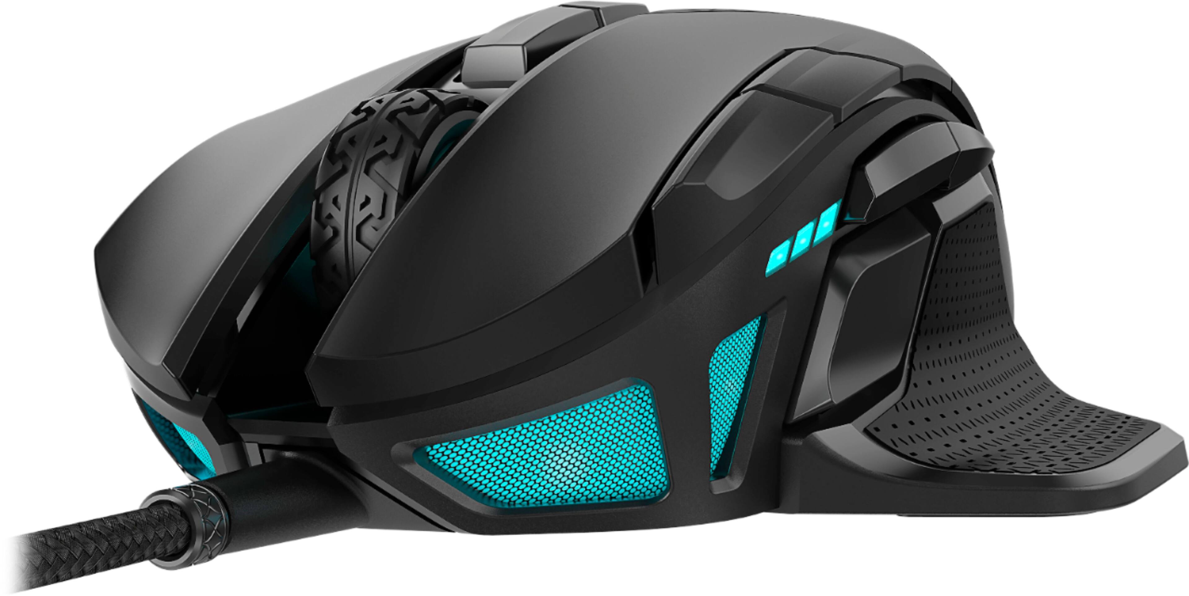 Alt View 15. CORSAIR - Nightsword RGB Tunable FPS/MOBA Wired Optical Gaming Mouse with Adjustable Weights - Black.