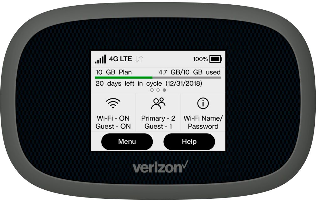 Verizon Jetpack MiFi 8800L 4G LTE Mobile Hotspot Gray VZW MIFI