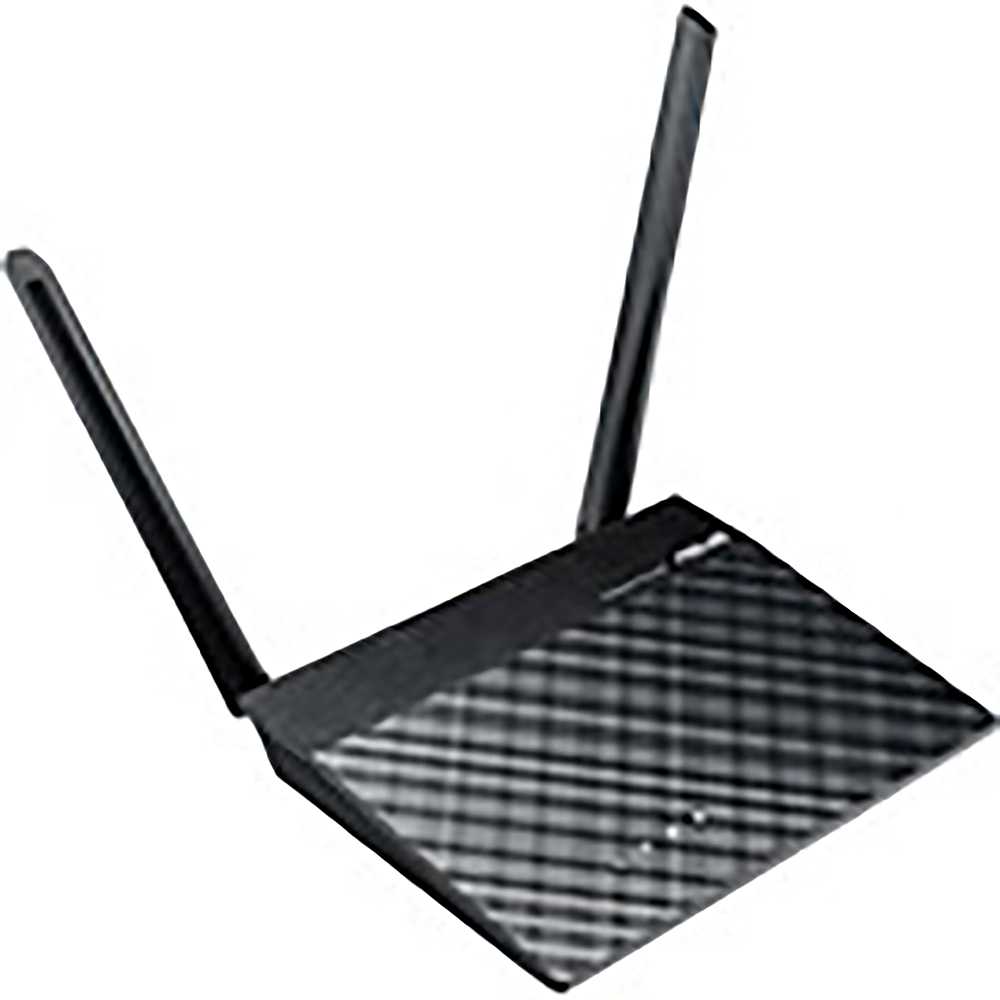 Left View: ASUS - RT-N300 B1 N300 Single Band Wi-Fi Router