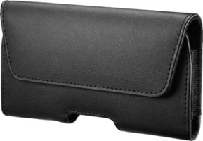 Insignia™ - Universal Holster Case for Screens up to 6" - Black - Front_Zoom