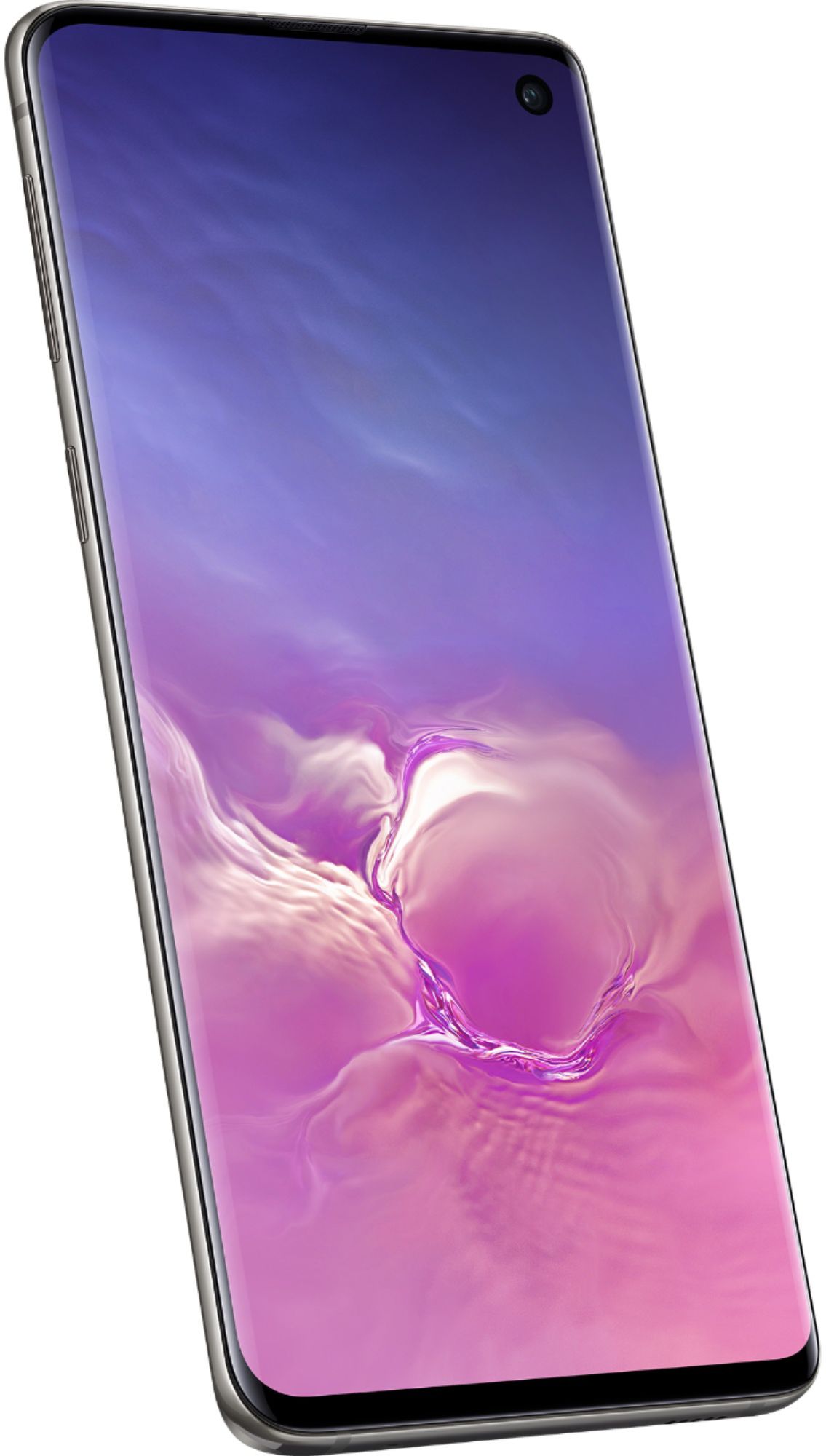 Angle View: Simple Mobile - Samsung Galaxy S10 with 128GB Memory Prepaid Cell Phone - Black