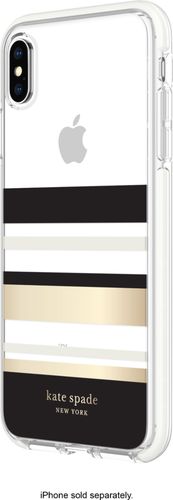 kate spade new york - Defensive Hardshell Case for AppleÂ® iPhoneÂ® XS Max - Park Stripe was $49.99 now $24.99 (50.0% off)