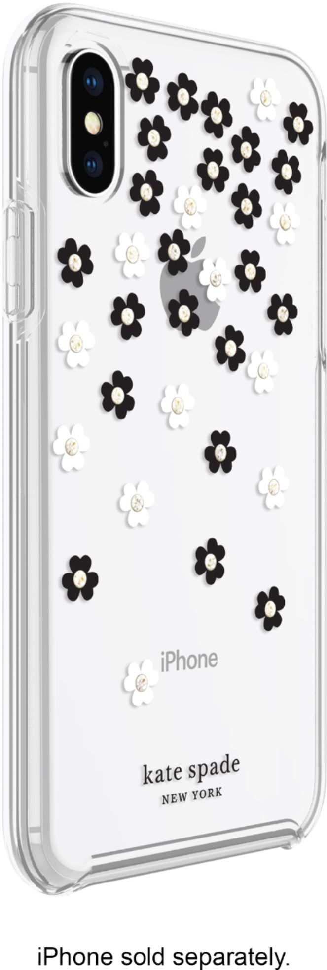 Angle View: kate spade new york - Protective Hardshell Case for Apple® iPhone® X and XS - Scattered Flowers