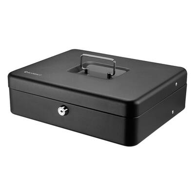 Barska - Cash Box with Key Lock - Black