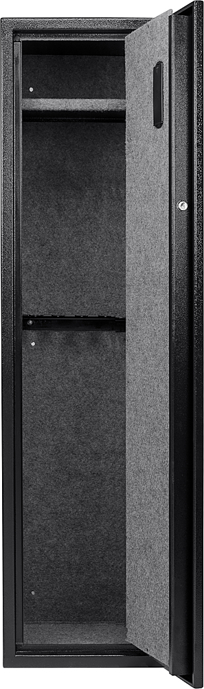 Left View: Honeywell - 0.5 Cu. Ft. Fire- and Water-Resistant Safe with Combination and Key Lock - Black