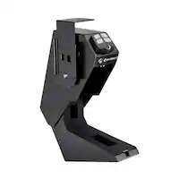 Barska - Quick Access Handgun Desk Safe– Digital Keypad, Tamper-Resistant Steel, Silent Access Mode, Left/Right Mounting - Black - Front_Zoom