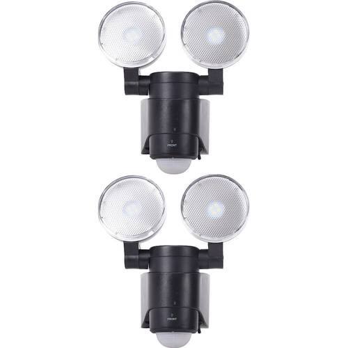 MAXSA Innovations Battery-Powered Dual Head LED Security Spotlight (2-Pack) INTERNATIONAL SHIPPING