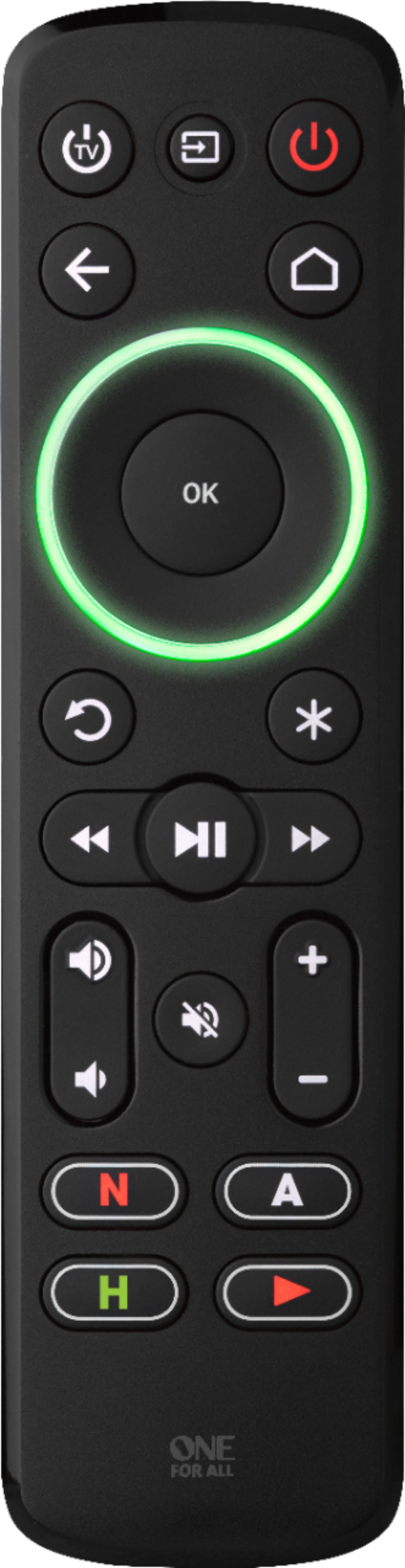 Angle View: One for All - Streamer Remote - Black
