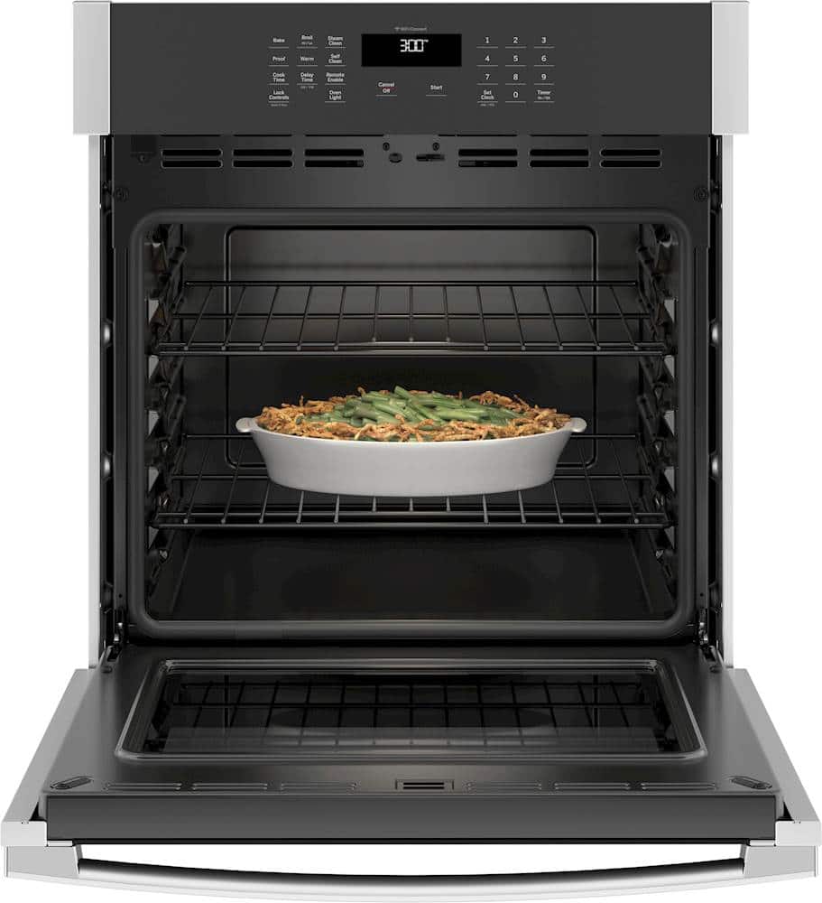 Alt View 12. GE - 27" Built-In Single Electric Wall Oven - Stainless Steel.